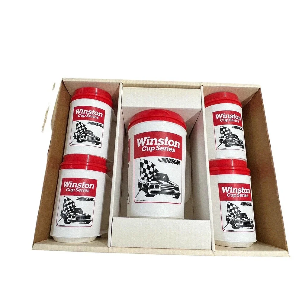 Vintage Aladdin Winston Cup Series Mug & Pitcher Set‎ Nascar Advertising Racing